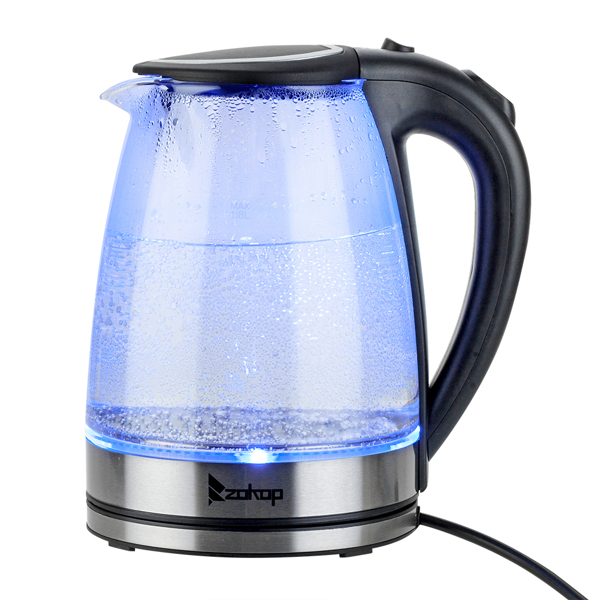 [Same model: 94353526] HD-1857-A 220V 2000W 1.8L Electric Glass Kettle UK Plug