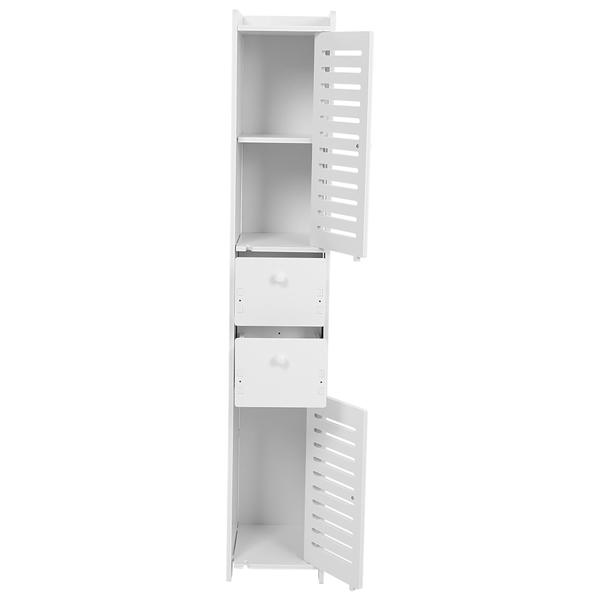 Wood Plastic Board Corner Cabinet Bathroom Fashionable Storage Shelf Rack Room Organizer