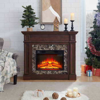 Only Mantel (NOT INCLUDED 23\\" FIREPLACE)--Cherry, 45.6\\"W*11.8\\"D*40\\"H