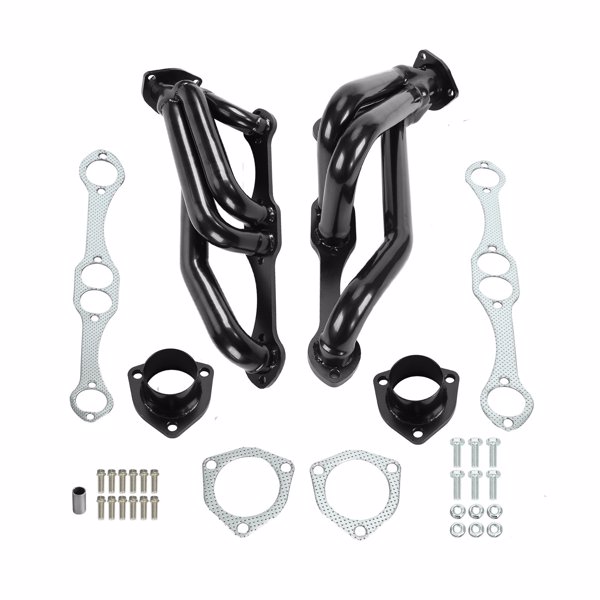 Engine Swap Exhaust Headers for Small Block Chevy Blazer S10 S15 283 302 350 V8 Black MT001052（Temu & Amazon prohibits sales）(No support for returns without reason)