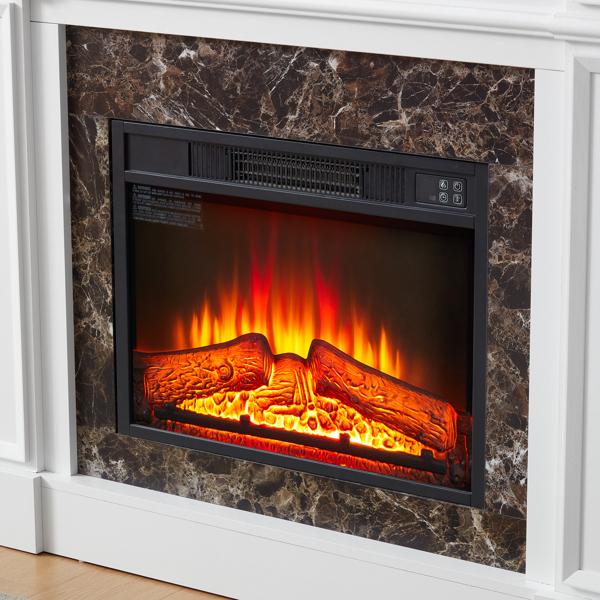 Only Mantel (NOT INCLUDED 23" FIREPLACE)--White, 45.6"W*11.8"D*40"H