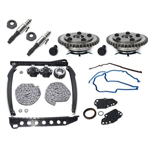 Timing Chain Kit & Cam Phaser & VVT Solenoids for Ford F-150 F-250 F-350 5.4L V8