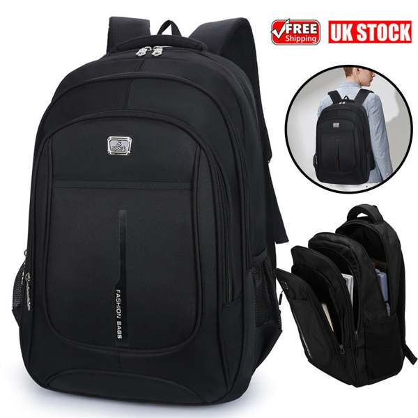 17.3" Men Women Laptop Backpack 40L Large Waterproof Rucksack Travel School Bag