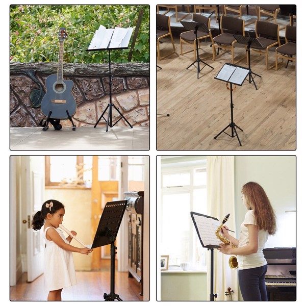 Heavy Duty Orchestral Music Stand Folding Adjustable Sheet Stand Tripod Base UK