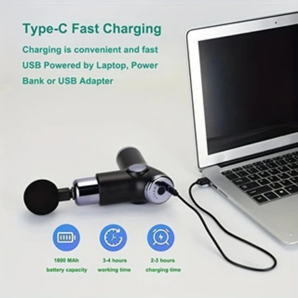 Type-C Fast charging fascia gun