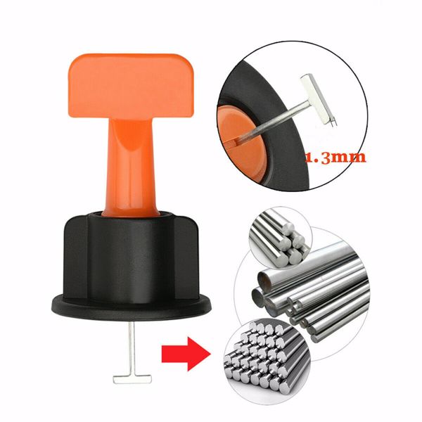 50pcs Tile Leveling System Kits Reusable Tile Spacer Wall Floor Clips Tools