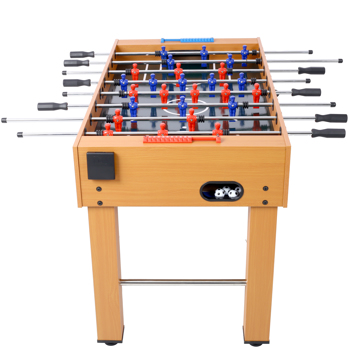 54-Inch Hurricane Foosball Table for Family Game Rooms with Light Cherry Finish, Analog Scoring and Free Accessories brown