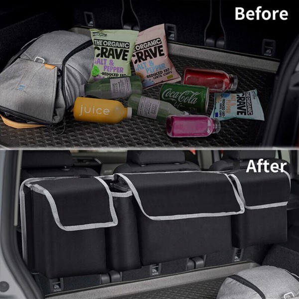 Large Car Boot Organiser Back Seat Hanger Tidy Storage Bag Pocket Hanging Pouch