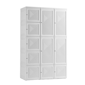 Portable Wardrobe Closets Bedroom ,Storage Organizer, Clothes Dresser, Closet Storage Organizer, White