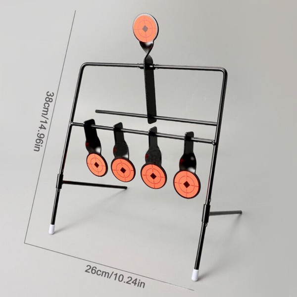 5x Targets Self Resetting Spinning Air Gun Rifle Shooting Metal Swing Target Set