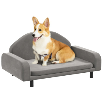 31\\" grey pet sofa with cushion