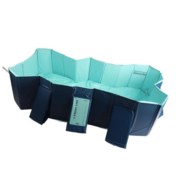 Foldable Swimming Pool Folding Oversize Bath Pool Inflation Free for Home Outdoor 2.6m / 8.53ft