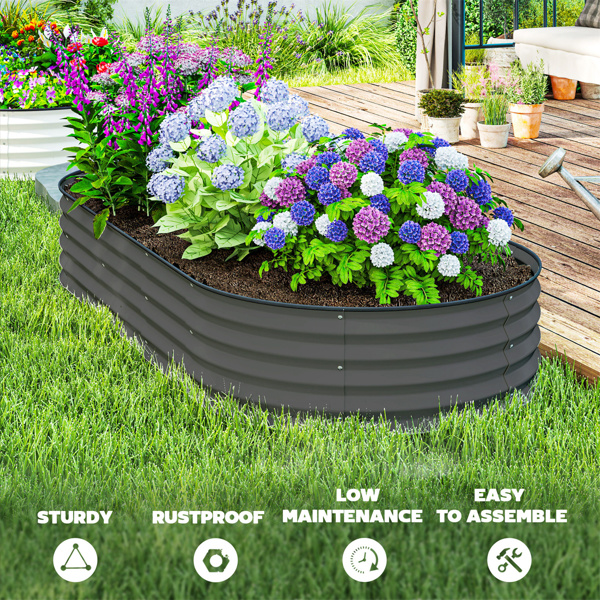 Garden Bed、 Galvanized Planter