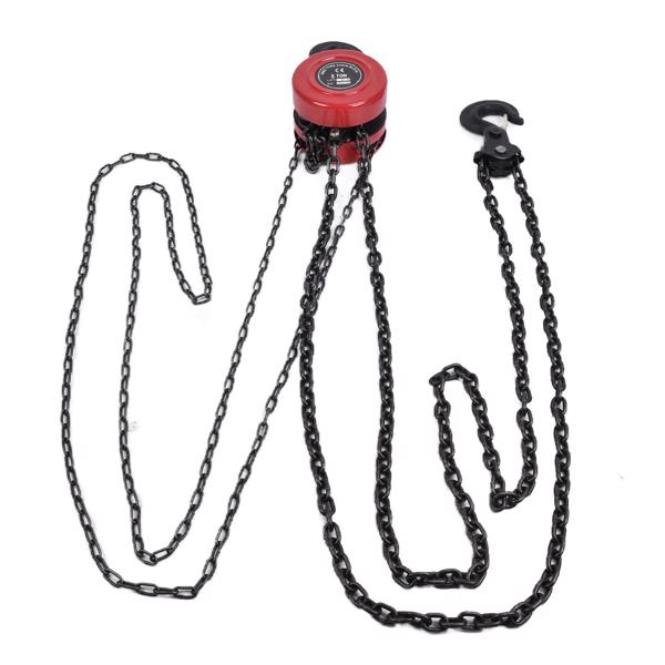 3M 5T Manual Hand Chain Hoist Ratchet Lever Block with Hook - Industrial Heavy Duty