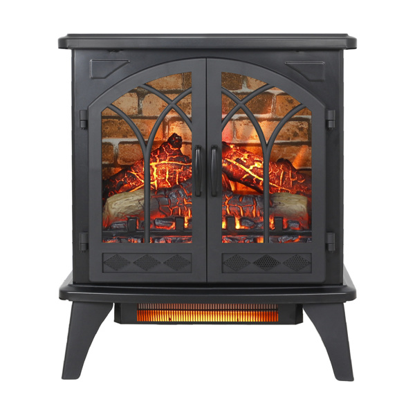 24 inch 3D  Flame Electric Infrared Quartz Fireplace Stove with remote control