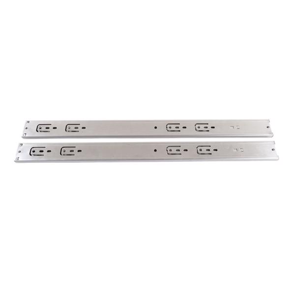 10 Pairs Stainless Steel Drawer Slides 22 Inch Hydraulic Damping Silence Thickened 3 Section Drawer Guides Buffer