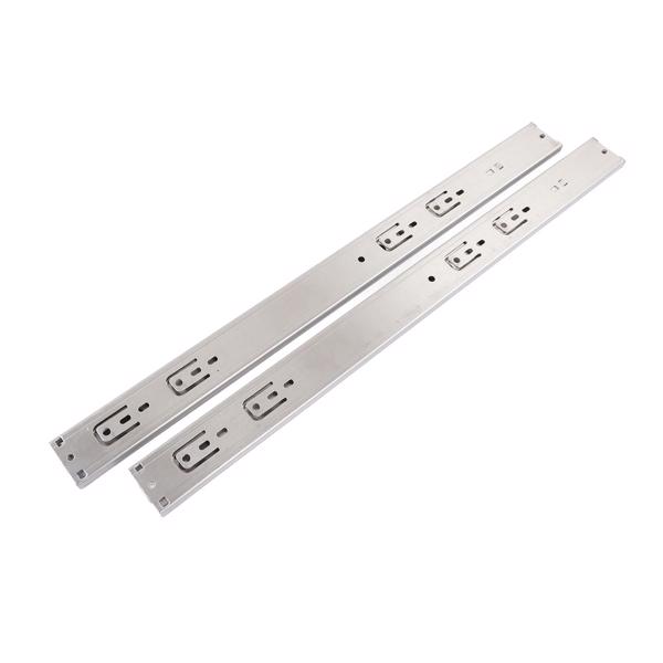 10 Pairs Stainless Steel Drawer Slides 22 Inch Hydraulic Damping Silence Thickened 3 Section Drawer Guides Buffer