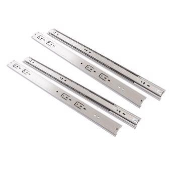 10 Pairs Stainless Steel Drawer Slides 22 Inch Hydraulic Damping Silence Thickened 3 Section Drawer Guides Buffer