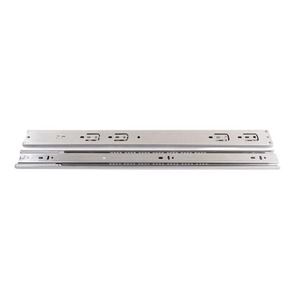 10 Pairs Stainless Steel Drawer Slides 22 Inch Hydraulic Damping Silence Thickened 3 Section Drawer Guides Buffer