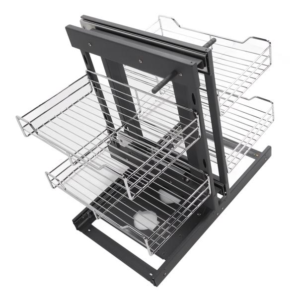 Blind Corner Pull Out Organizer 800mm Slide Out Kitchen Cabinet Organizer for Seasoning Dish