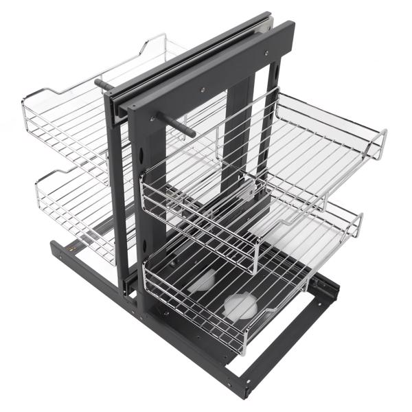 Blind Corner Pull Out Organizer 800mm Slide Out Kitchen Cabinet Organizer for Seasoning Dish