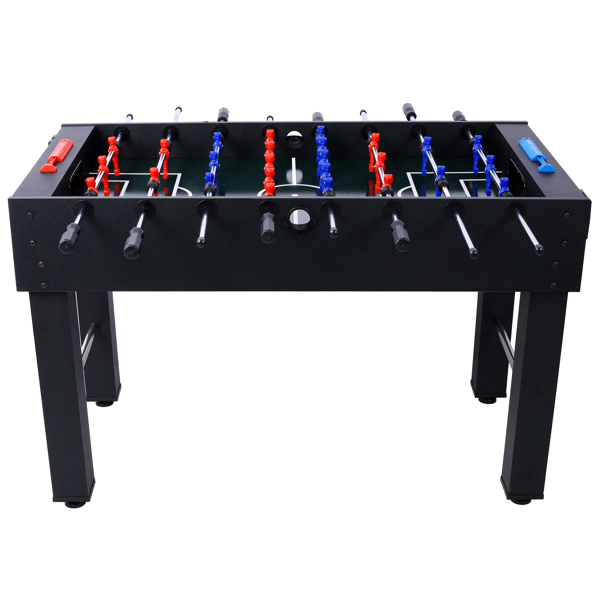 54-Inch Hurricane Foosball Table for Family Game Rooms with Light Cherry Finish, Analog Scoring and Free Accessories black