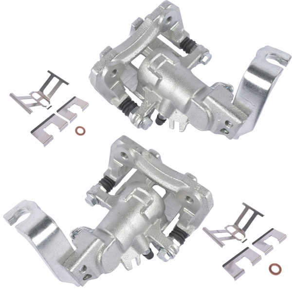 Set of 2 Brake Caliper with Bracket Rear for Acura TSX Honda Accord 1998-2008 19B2068 19B2069