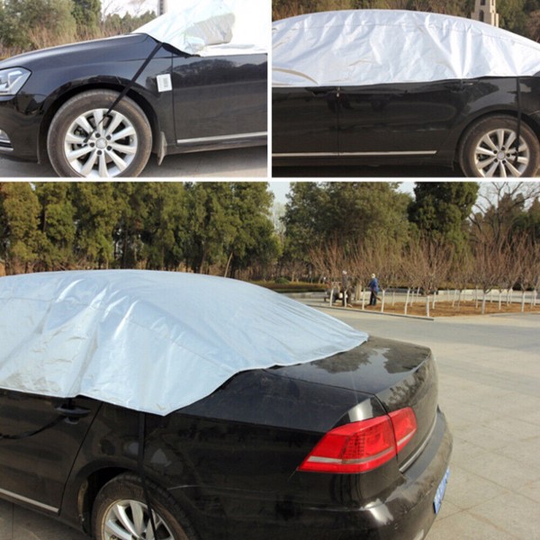 Half Car Cover Top Roof Sun UV/Rain Protection Waterproof Outdoor Universal 190T