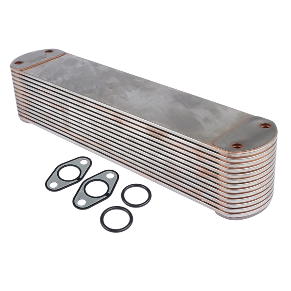 Engine Oil Cooler w/ Gaskets for Cummins 15L ISX QSX QSX15 ISX15 2008-2015 Diesel Engine 4965487