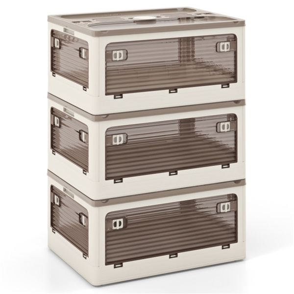 3-Pack Stackable Storage Bins 18.5'' x 14'' x 9.5''