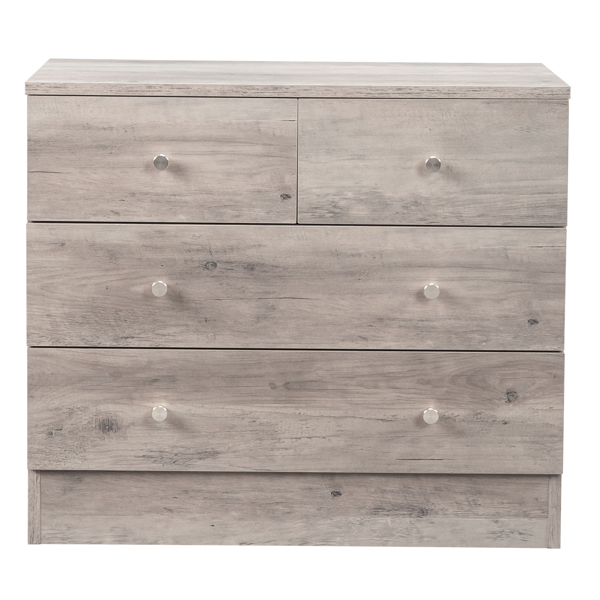 Modern Simple 4-Drawer Dresser Nightstand Gray