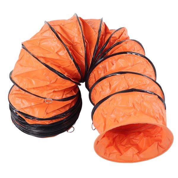 Flexible Duct Hose 10m PVC Adjustable Ventilation Duct Hose with 2pcs Clamp for Fan