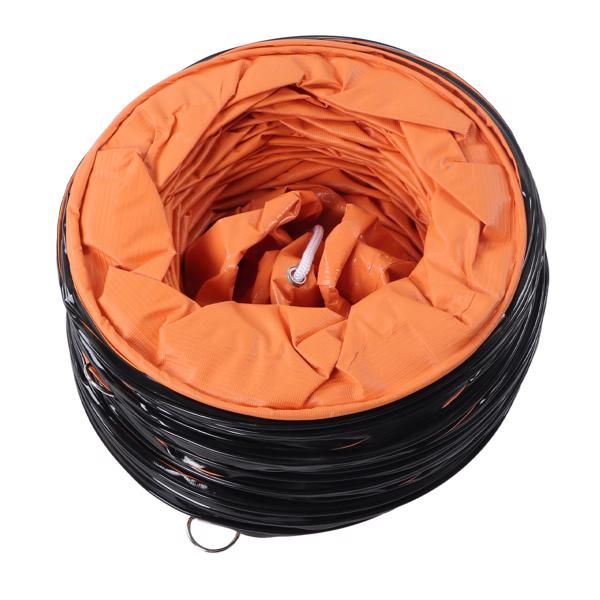 Flexible Duct Hose 10m PVC Adjustable Ventilation Duct Hose with 2pcs Clamp for Fan