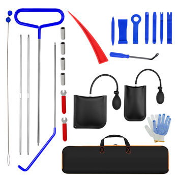 66 \\"Hook J-Hook Portable Car Tool Set 25 stainless Steel Mixed fifth Wheel Pin handle (blue)