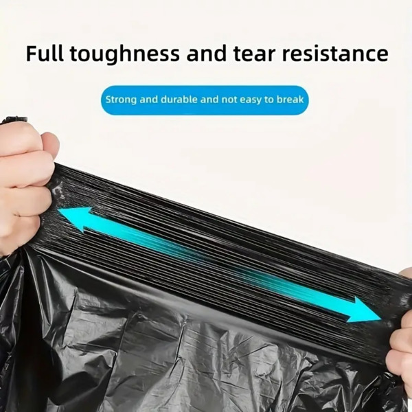 1.9MIL thick 50 gallon black garbage bag, suitable for disposable garbage bags in kitchens, lawns, kitchens, offices, and restaurants. Plastic bags for cleaning 39.4in * 47.2in,100PCS