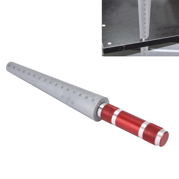 Aperture Gauge Conical Feeler Ruler Stainless Steel Inner Diameter Measuring Tool 15‑30mm