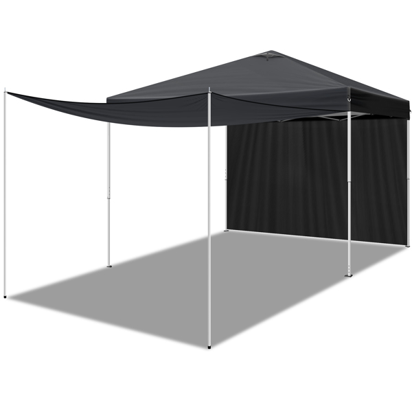 10x10FT pop up Canopy Tent with 2 sidewalls, Outdoor Canopy Tent for Parties