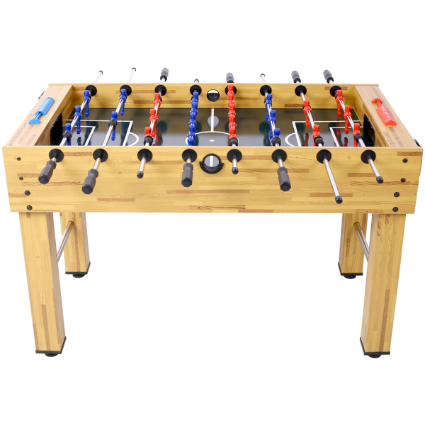 54-Inch Hurricane Foosball Table for Family Game Rooms with Light Cherry Finish, Analog Scoring and Free Accessories