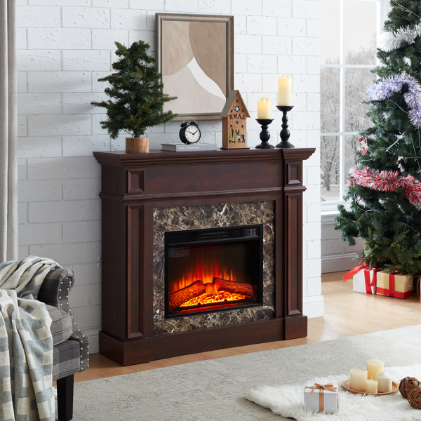 Only Mantel (NOT INCLUDED 23" FIREPLACE)--Cherry, 45.6"W*11.8"D*40"H