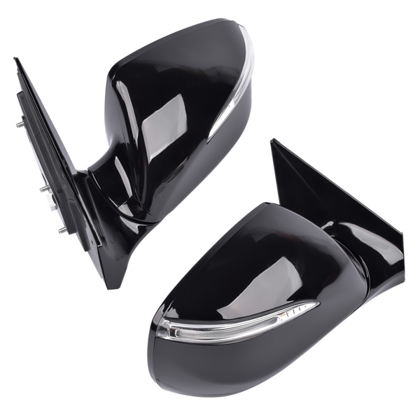 Pair Power Heated Signal Mirrors Left + Right for Hyundai Santa Fe Sport 2013-2018 2.0 2.4L 876104Z005, 876204Z005