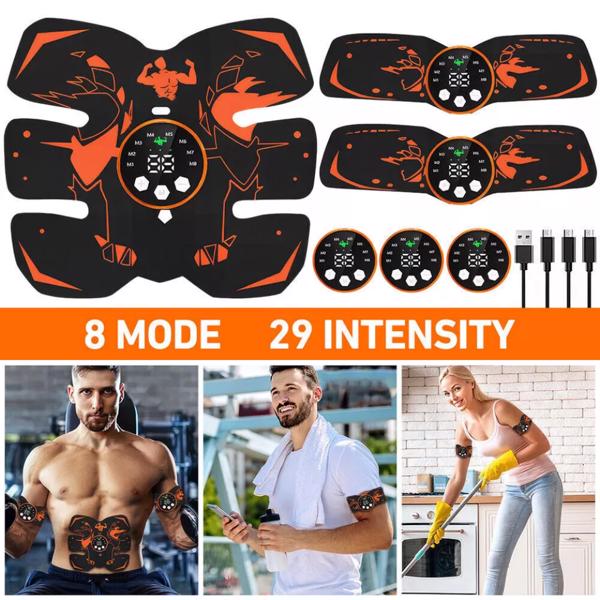 EMS Muscle Stimulator Abdominal Body Slimming Belt Electric ABS Fitness Trainer