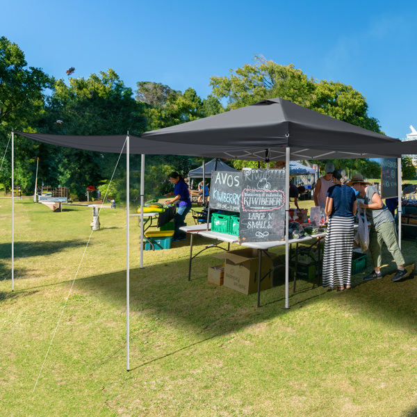 10x10FT pop up Canopy Tent with 2 sidewalls, Outdoor Canopy Tent for Parties