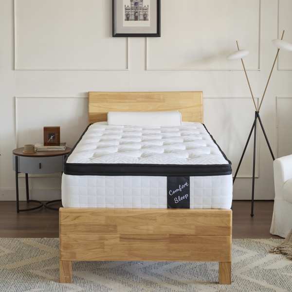 （Twin）12 inch memory sponge bamboo fiber fabric high-quality mattress,Individual Pocket Spring+ memory Foam + Airflow Foam + High density Foam(Prohibited temu, no shipments on weekends)