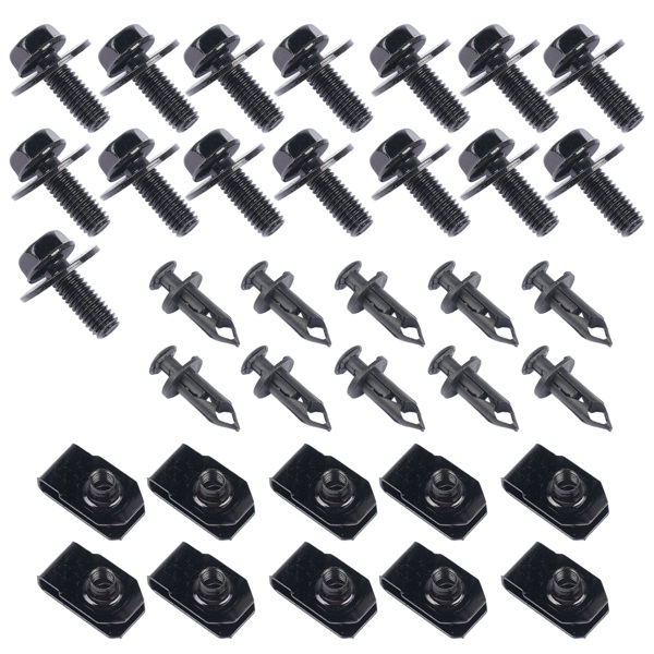 35X Body Bolts U-nut Clips For Dodge M6 Engine Under Cover Splash Shield Guard