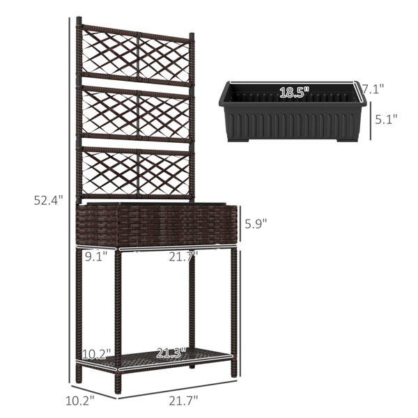 Rattan Plant Stand 