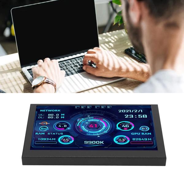 5-inch IPS USB-C Type C Data Monitor for PC - AIDA64 CPU, GPU, RAM Temperature Display