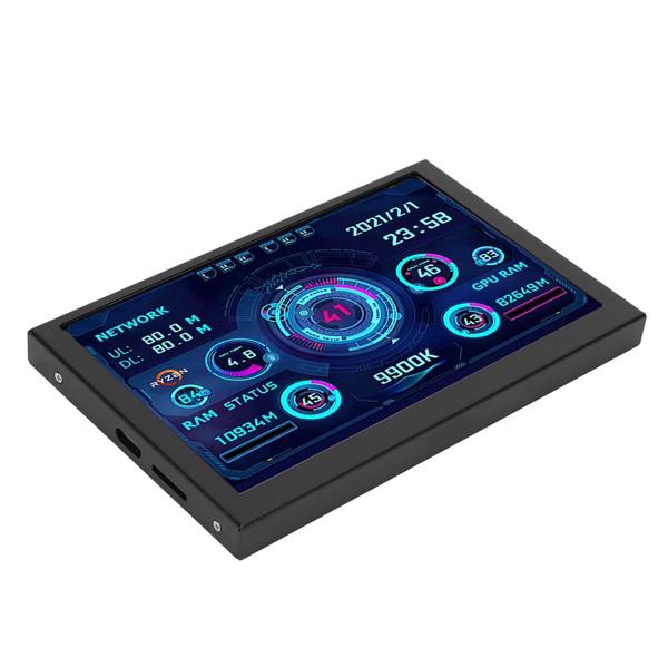 5-inch IPS USB-C Type C Data Monitor for PC - AIDA64 CPU, GPU, RAM Temperature Display