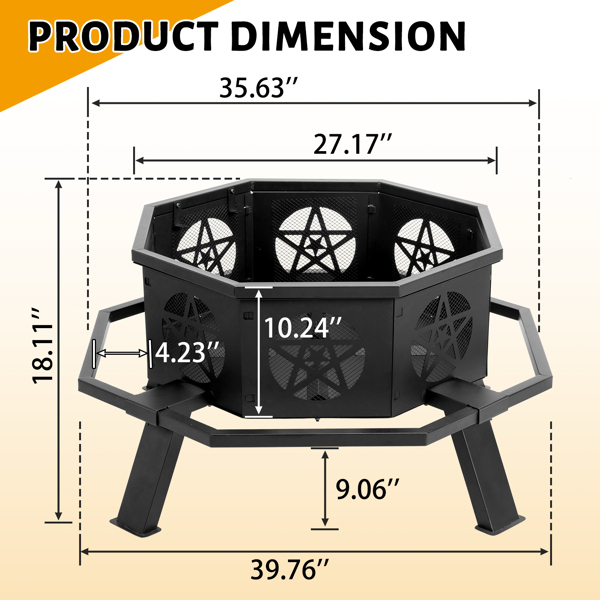 35-inch outdoor fire pit