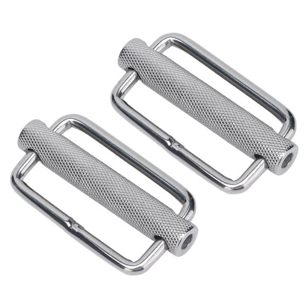 4Pcs Slide Buckle 316 Stainless Steel Rectangle Adjustable Knurled Roller Belt Buckles50mm