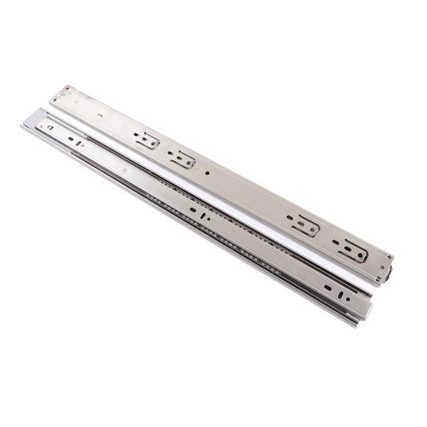 10 Pairs 22 Inch Stainless Steel Drawer Slides, Hydraulic Damping, Silent, Thickened 3-Section Drawer Guides with Bounce Prevention